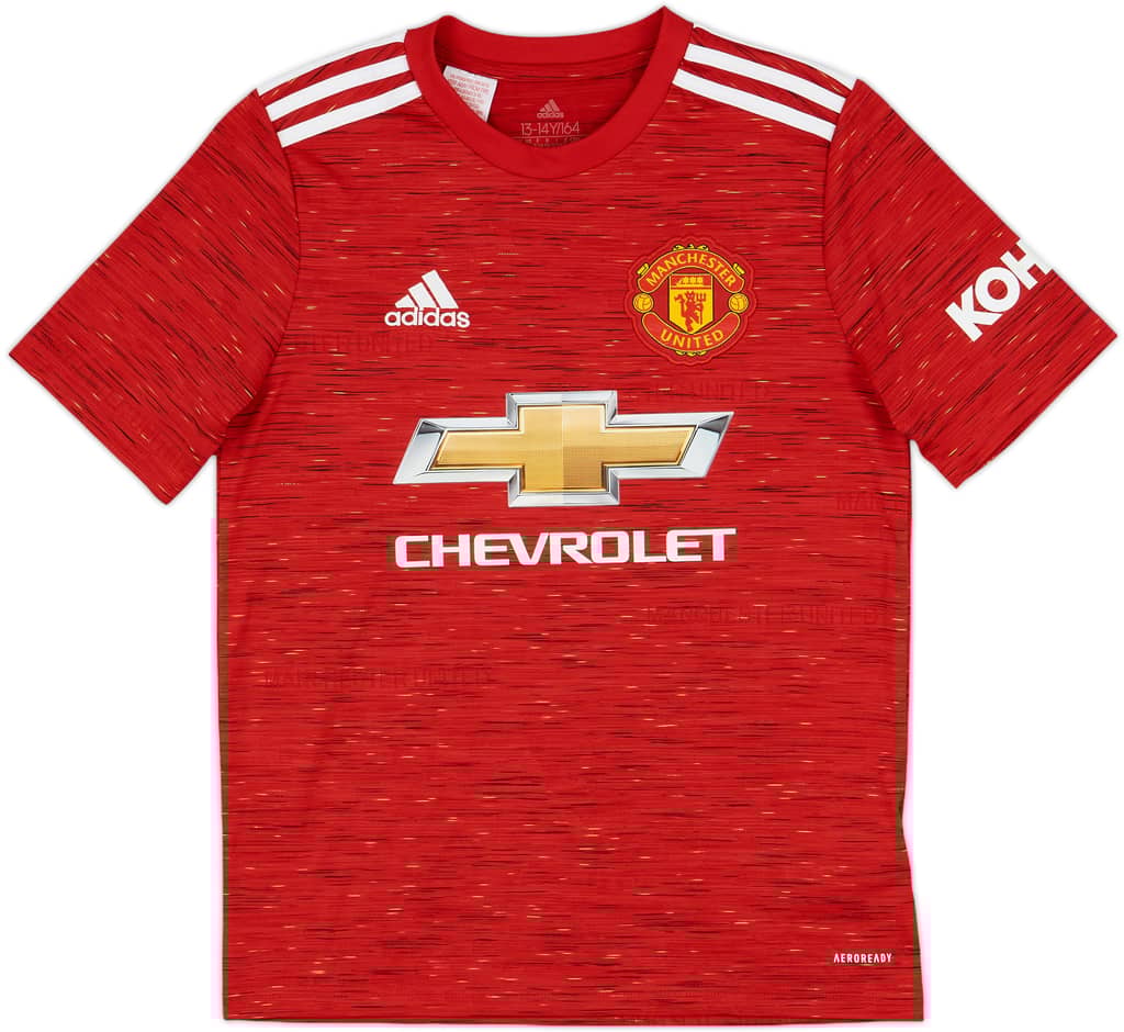 2020-21 Manchester United Home Shirt - 9/10 - (L.Boys)