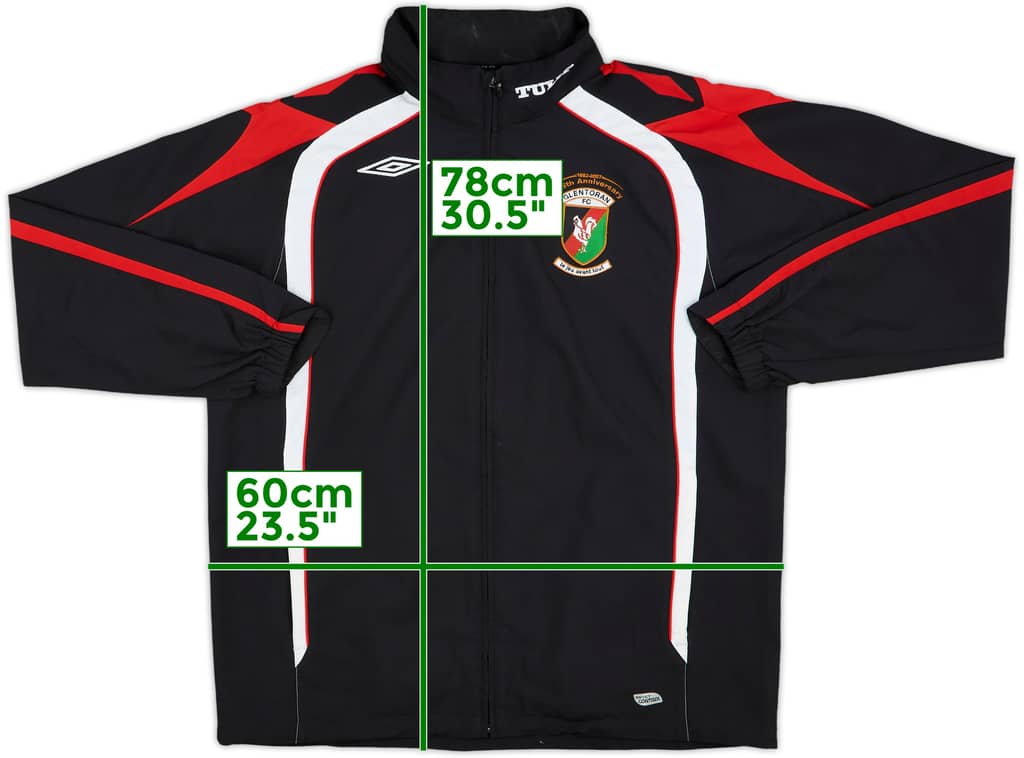 2007-08 Glentoran Umbro Track Jacket - 8/10 - (L)