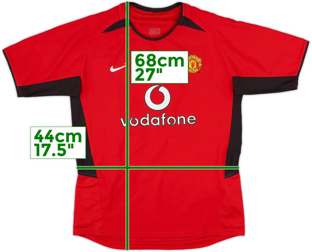 2002-04 Manchester United Home Shirt - 8/10 - (L.Boys)