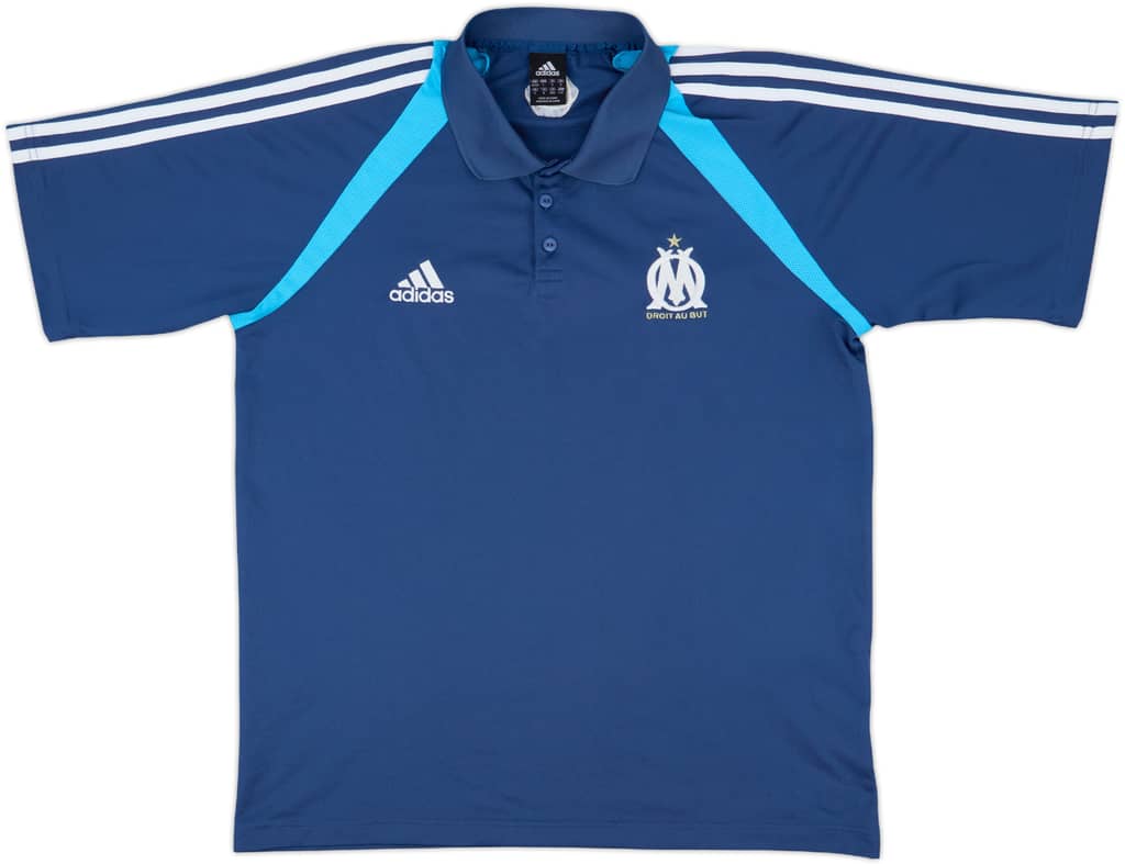 2004-05 Olympique Marseille adidas Polo Shirt - 9/10 - (L/XL)