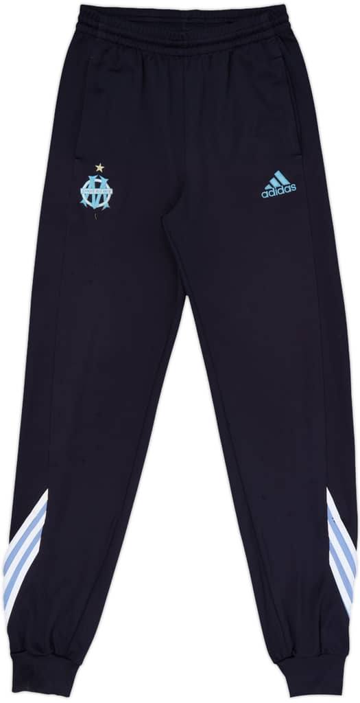 2003-04 Olympique Marseille adidas Track Pants/Bottoms - 7/10 - (S)