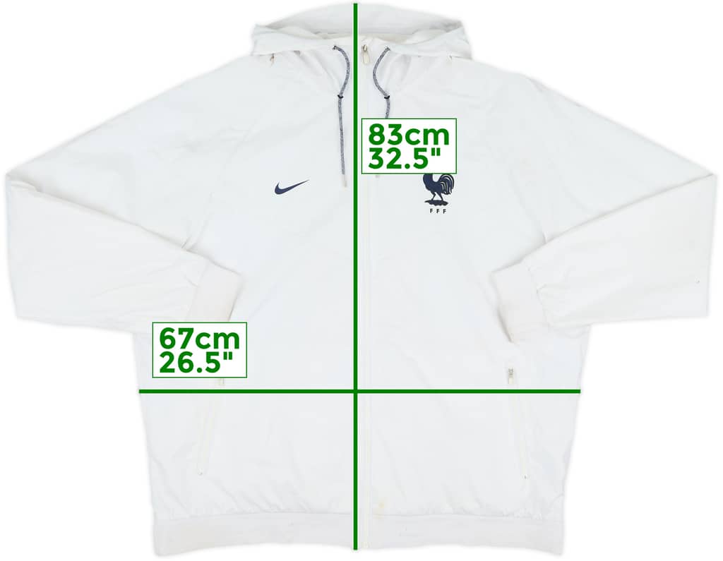 2016-18 France Nike Hooded Track Jacket - 7/10 - (XXL)