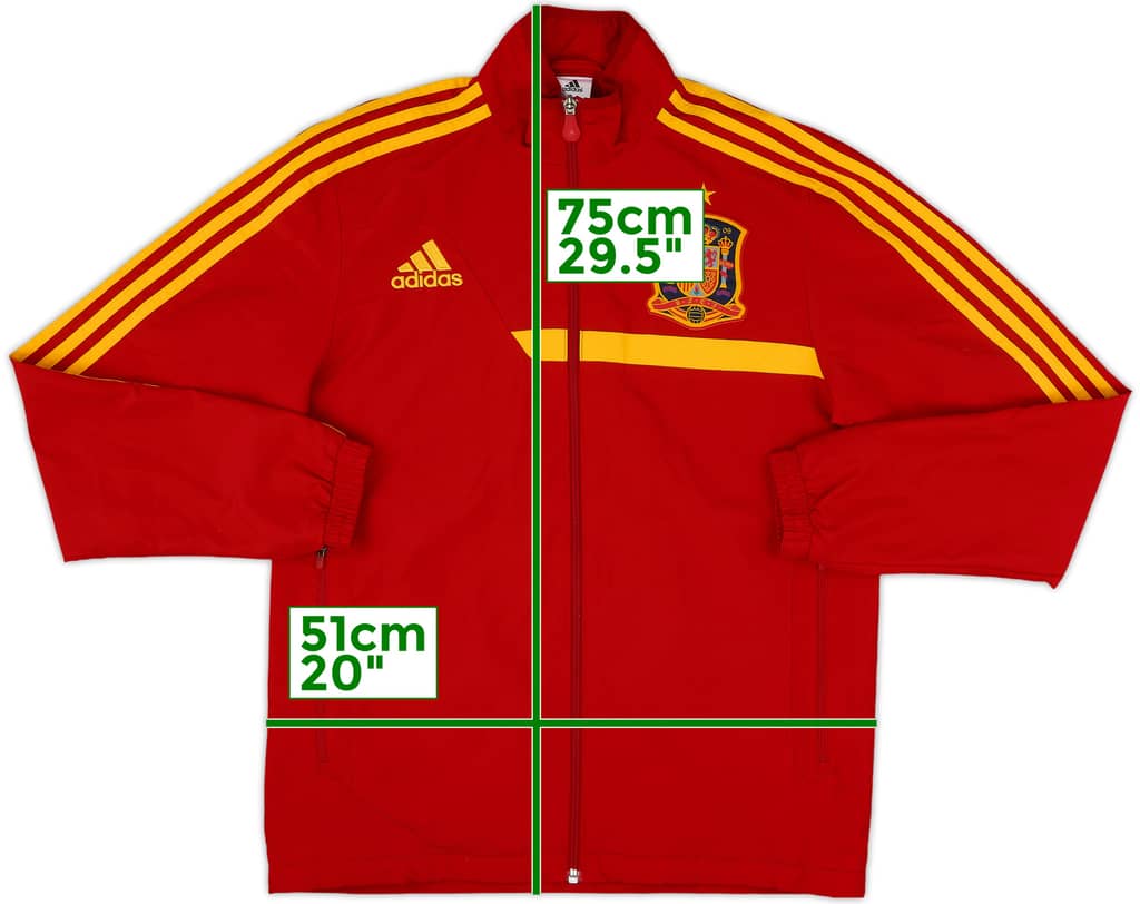 2012-13 Spain adidas Track Jacket - 8/10 - (S)