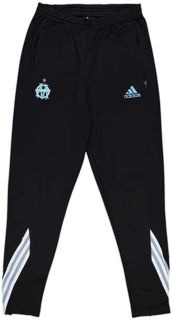 2003-04 Olympique Marseille adidas Track Pants/Bottoms - 9/10 - (M)