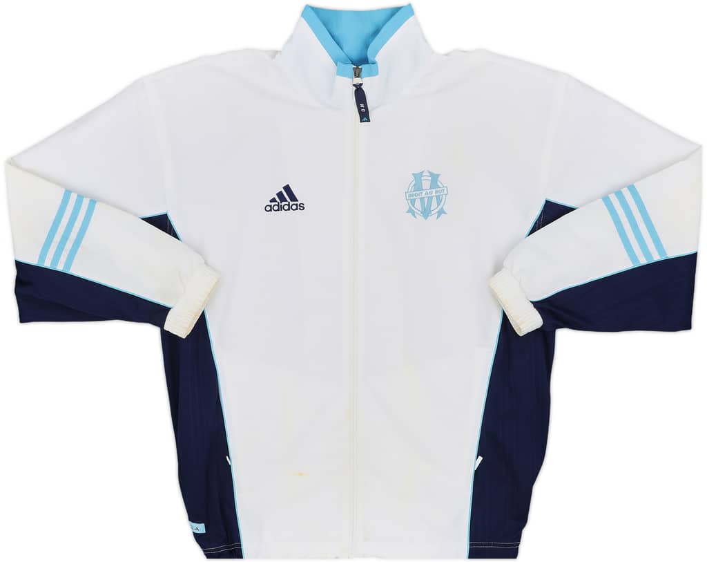 2000-01 Olympique Marseille adidas Track Jacket - 7/10 - (M)