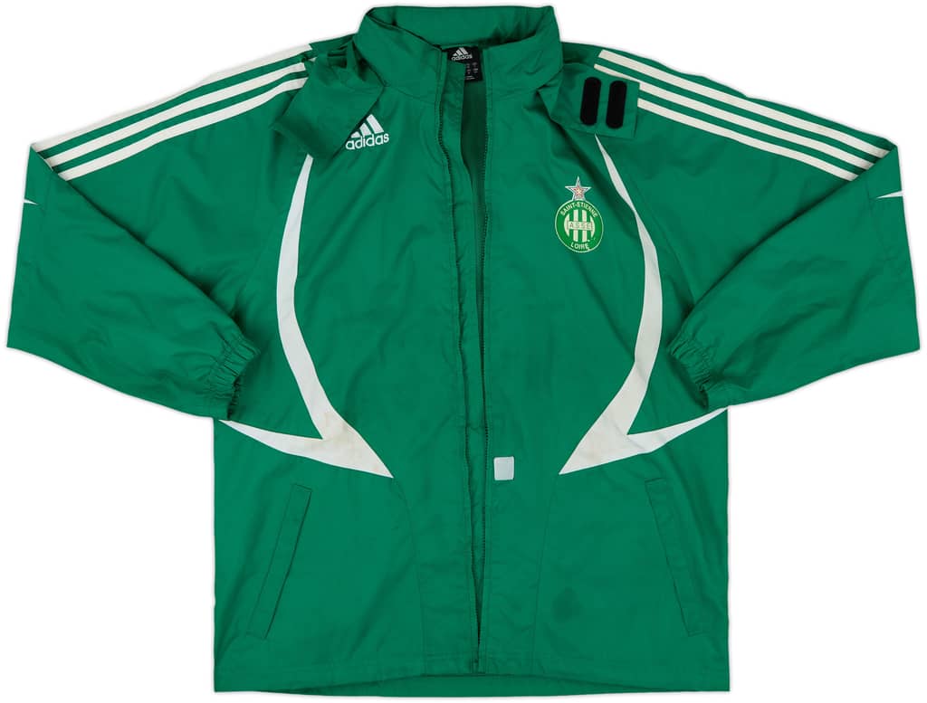 2007-08 Saint Etienne adidas Hooded Rain Jacket - 3/10 - (M)