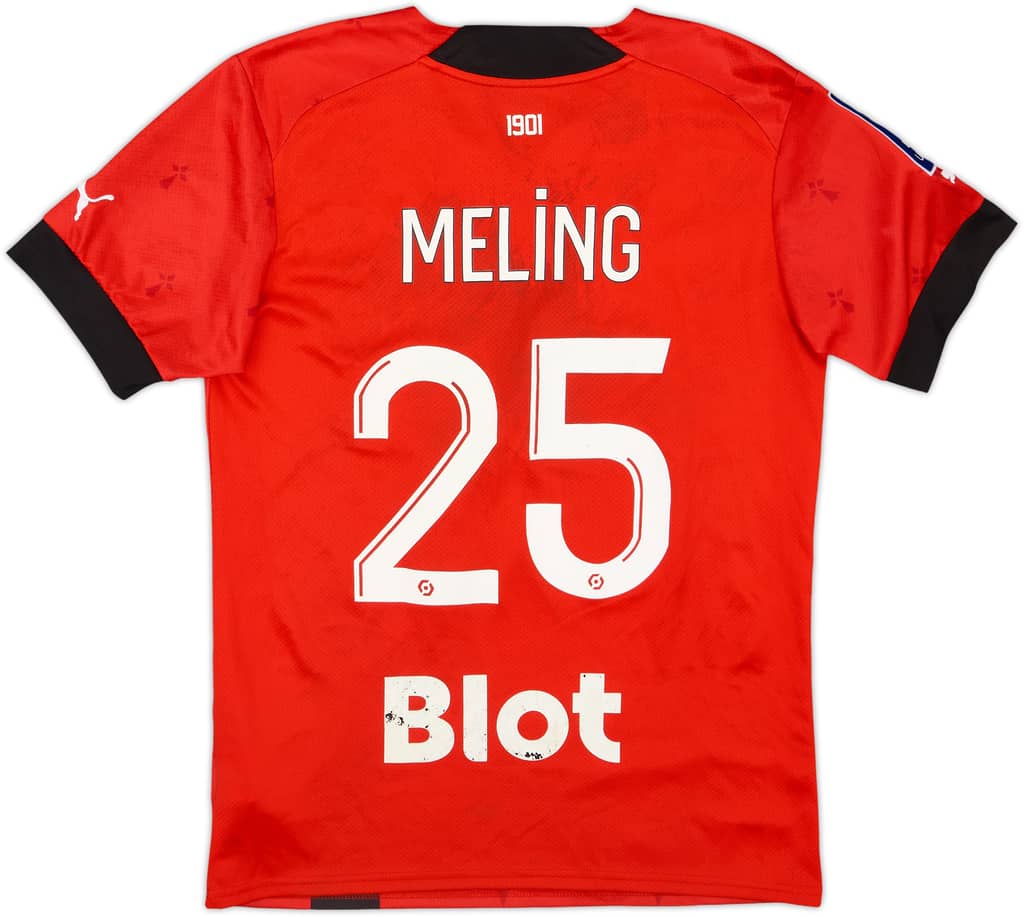 2022-23 Stade Rennais Home Shirt Meling #25 - 4/10 - (S)