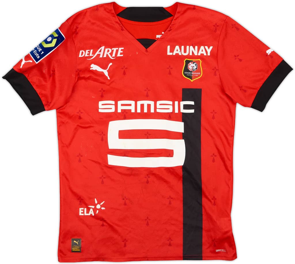 2022-23 Stade Rennais Home Shirt Meling #25 - 4/10 - (S)