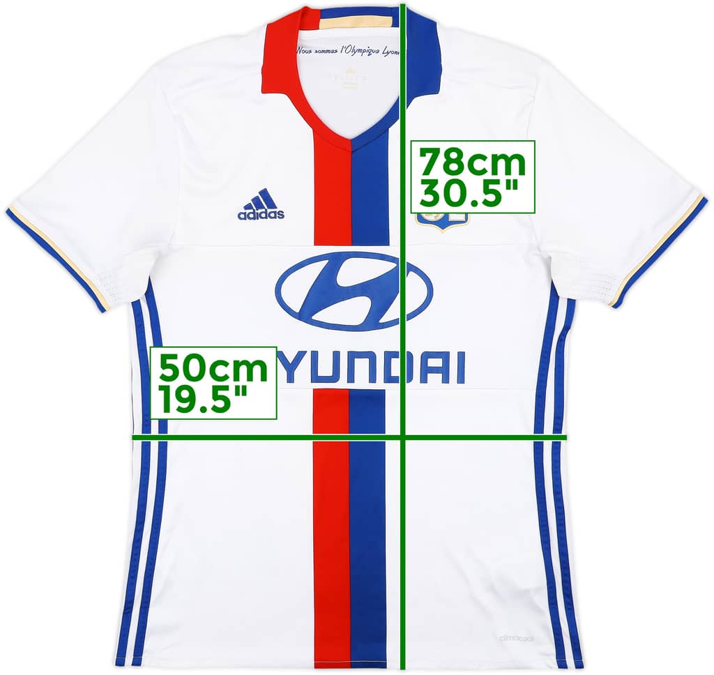 2016-17 Lyon Home Shirt - 7/10 - (M)