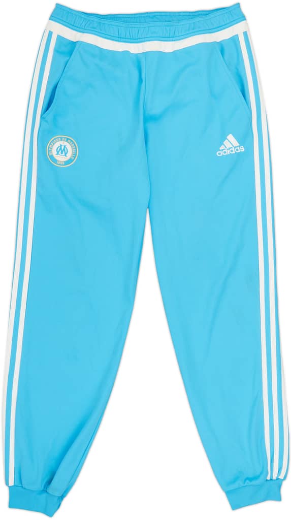 2015-16 Olympique Marseille adidas Track Pants/Bottoms - 7/10 - (S)