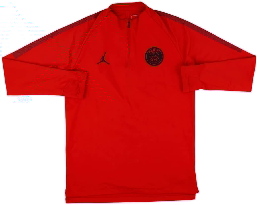 2018-19 Paris Saint-Germain Nike/Jordan 1/4 Zip Drill Top - 9/10 - (M)