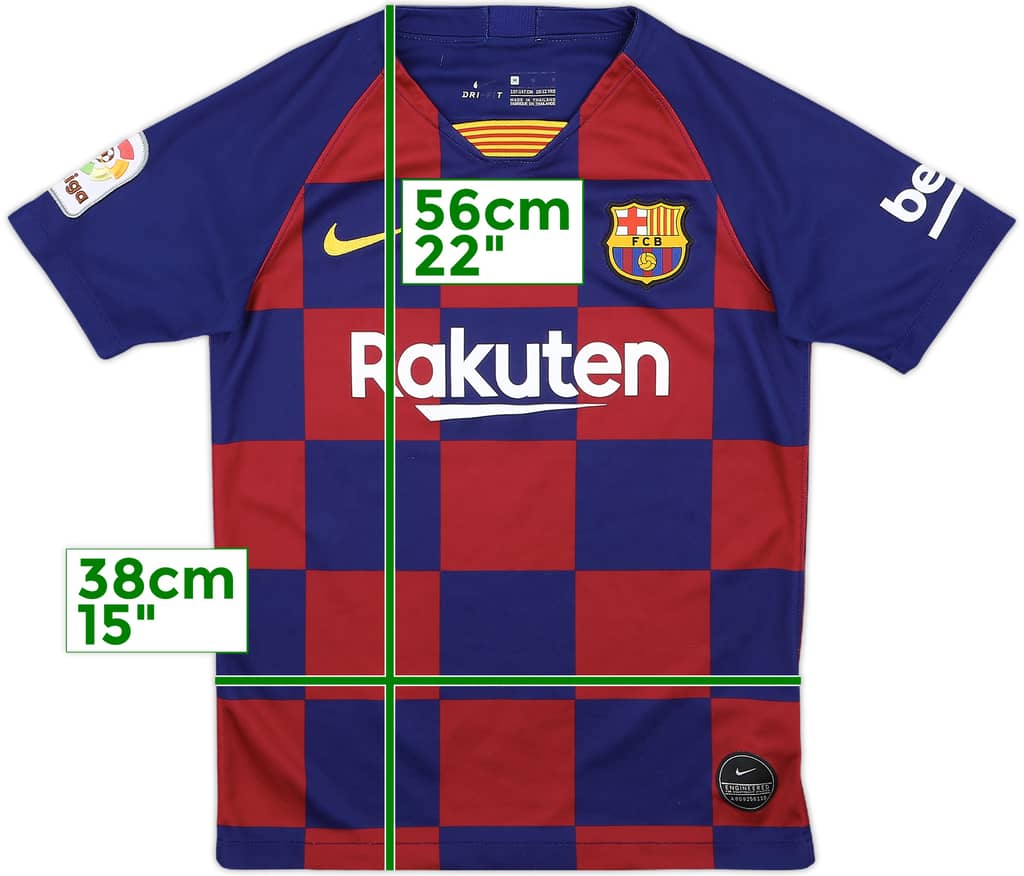 2019-20 Barcelona Home Shirt - 8/10 - (M.Boys)