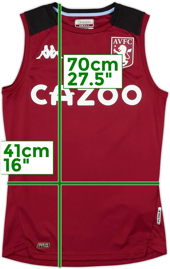 2021-22 Aston Villa Kappa Training Vest - 10/10 - (S)