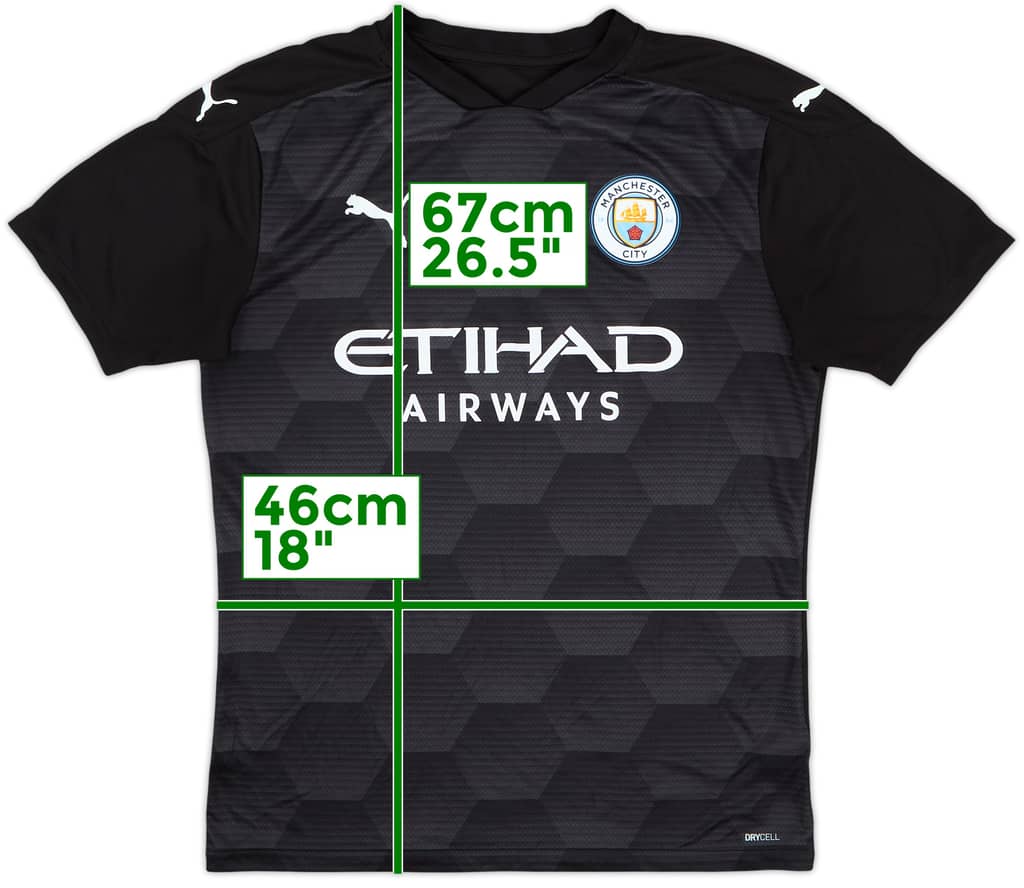 2020-21 Manchester City GK Shirt - 9/10 - (M)