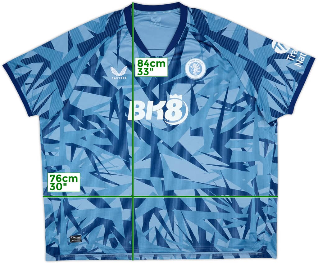 2023-24 Aston Villa Third Shirt - 10/10 - (5XL)