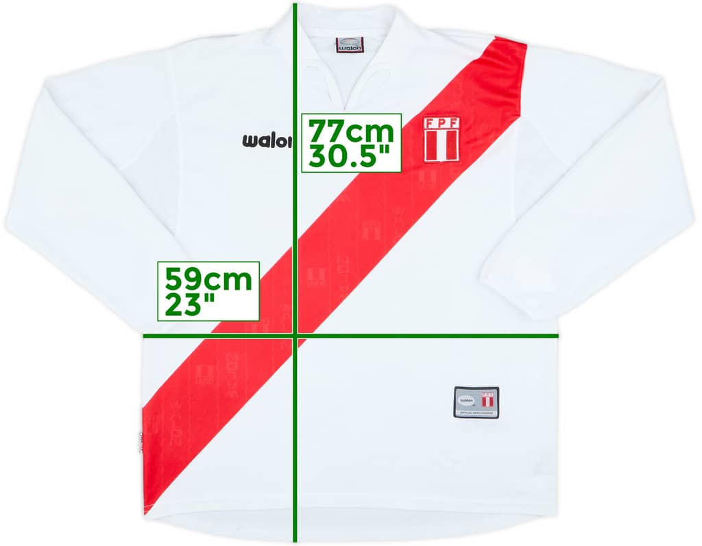 2004-06 Peru Home L/S Shirt - 8/10 - (XL)
