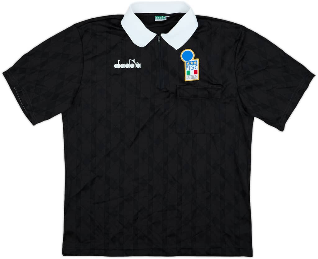 1994-95 Italy FIGC Diadora Referee Shirt - 8/10 - (XL)