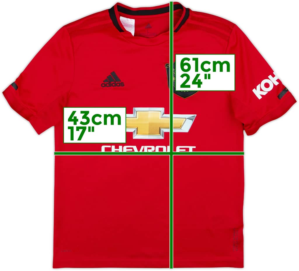 2019-20 Manchester United Home Shirt - 7/10 - (L.Boys)