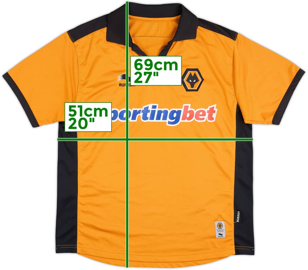 2010-11 Wolves Home Shirt - 7/10 - (S)
