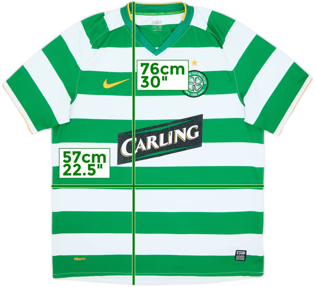 2008-10 Celtic Camiseta Local - 5/10 - (L)