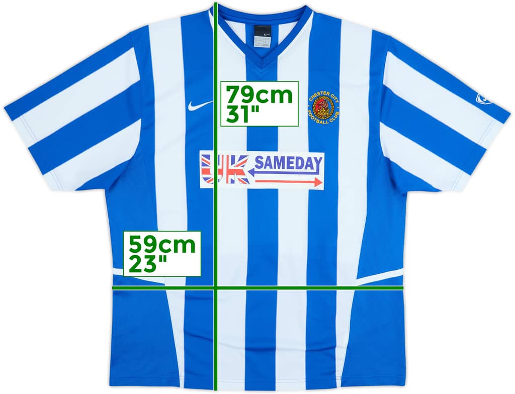 2005-07 Chester City Home Shirt - 7/10 - (XXL)