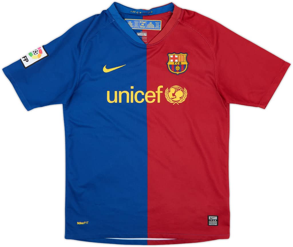 2008-09 Barcelona Home Shirt - 6/10 - (12-13 Years)