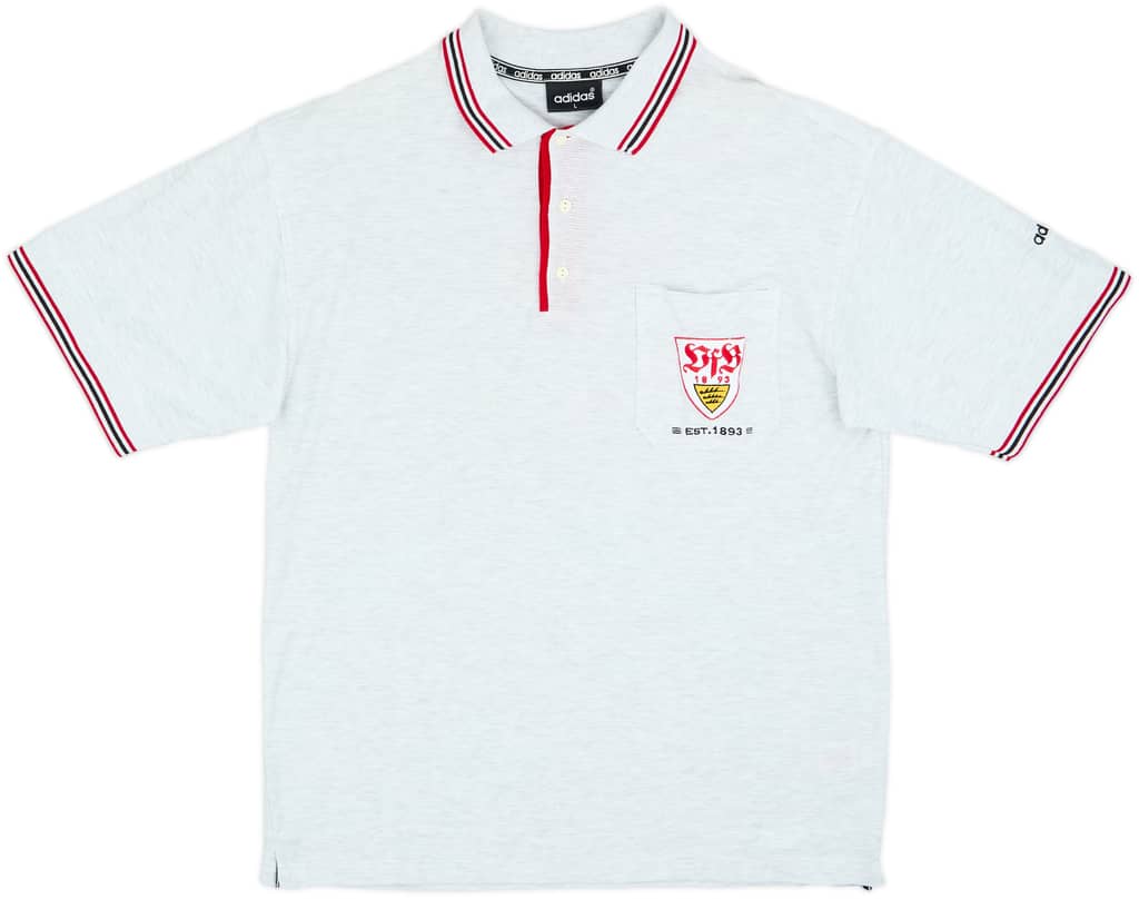1996-97 Stuttgart adidas Polo Shirt - 9/10 - (L)