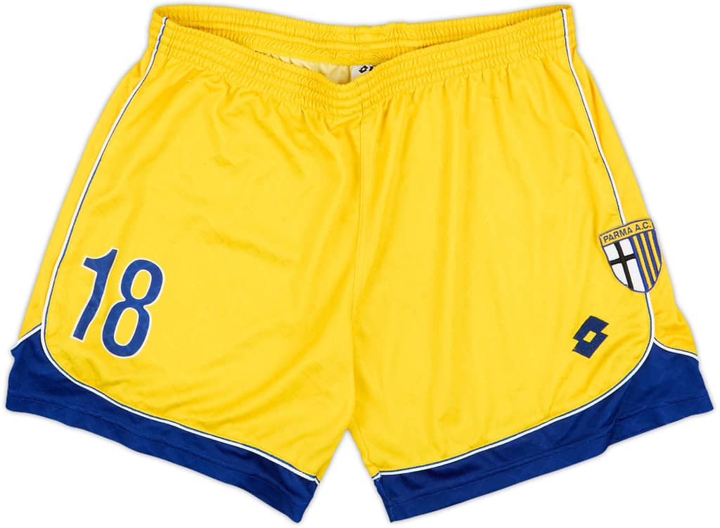 1998-99 Parma Player Issue Home Shorts #18 (Balbo) - 8/10 - (XL)