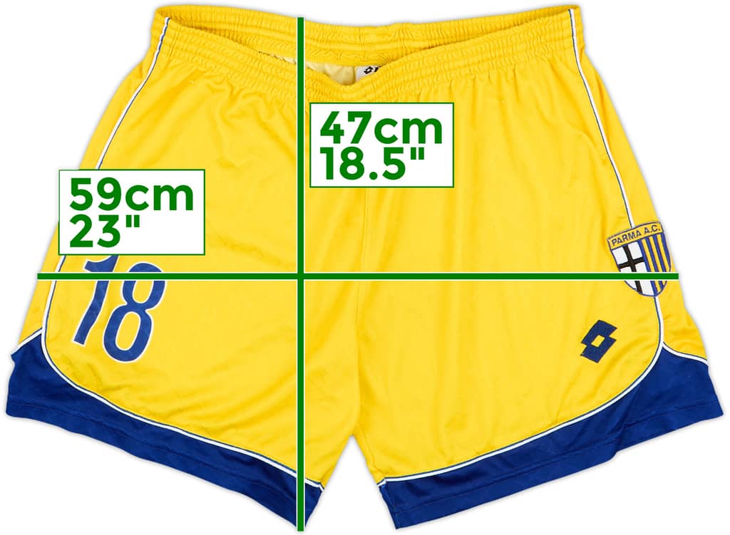 1998-99 Parma Player Issue Home Shorts #18 (Balbo) - 8/10 - (XL)