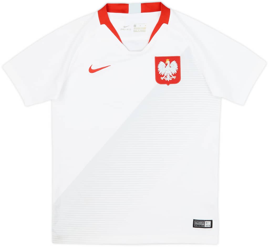 2018-19 Poland Home Shirt - 8/10 - (M.Boys)