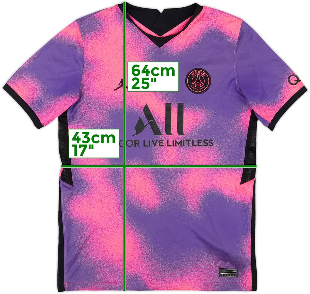2020-21 Paris Saint-Germain Fourth Shirt - 6/10 - (L.Boys)