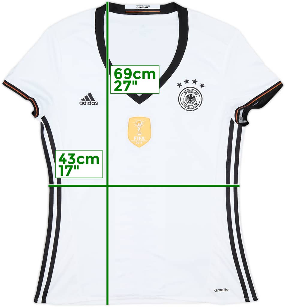 2016-17 Germany Home Shirt - 9/10 - (Women's L)