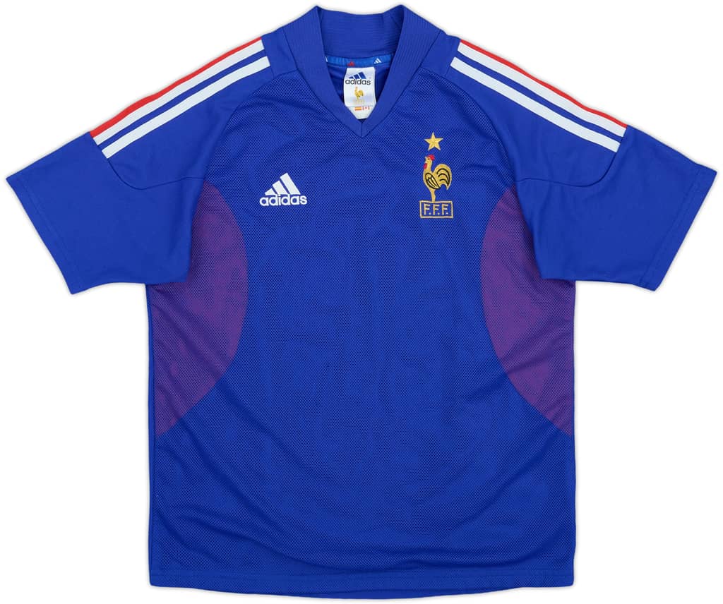 2002-04 France Home Shirt - 8/10 - (Y)