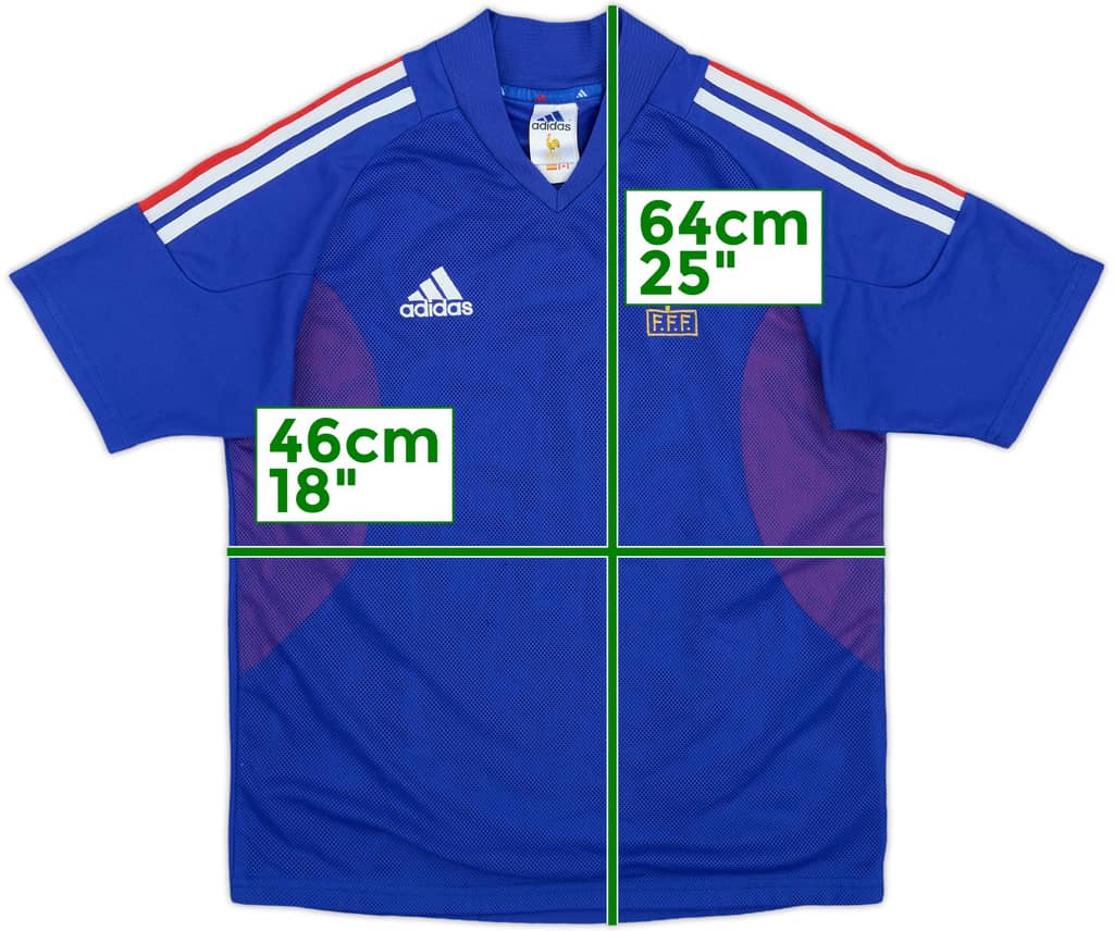 2002-04 France Home Shirt - 8/10 - (Y)