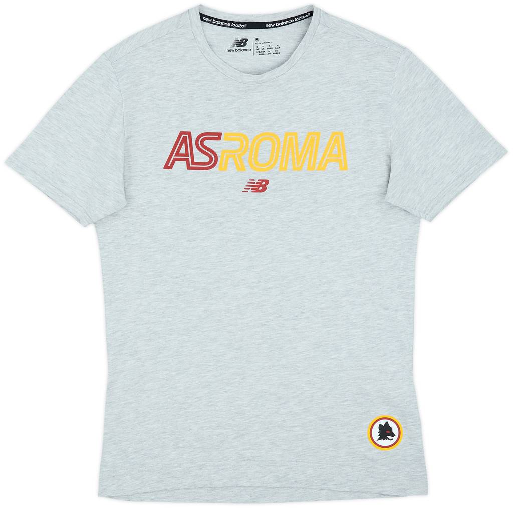 2021-22 Roma New Balance Cotton Tee - 9/10 - (S)