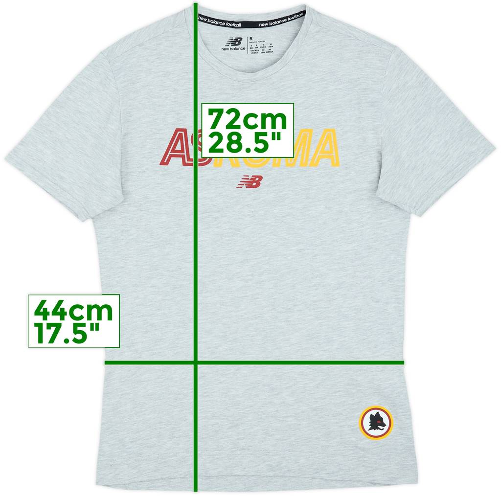 2021-22 Roma New Balance Cotton Tee - 9/10 - (S)