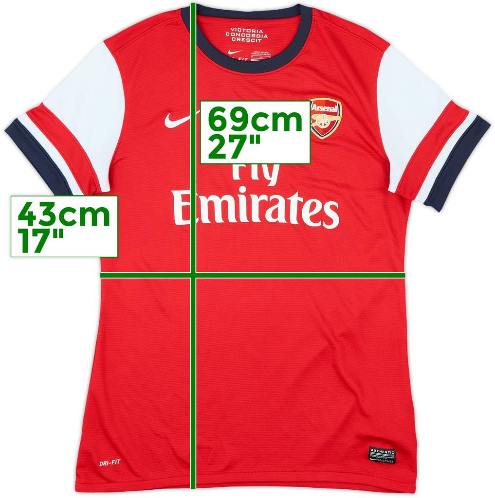 2012-14 Arsenal Home Shirt - 6/10 - (Women's M)