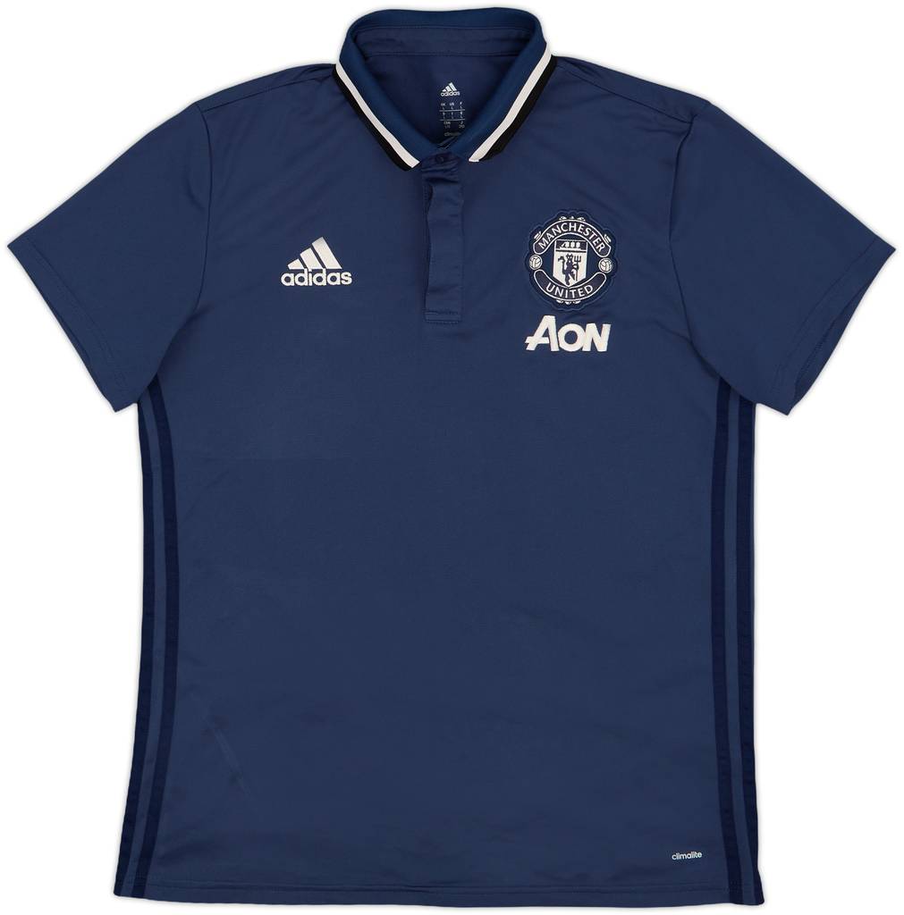 2016-17 Manchester United adidas Polo Shirt - 9/10 - (L)