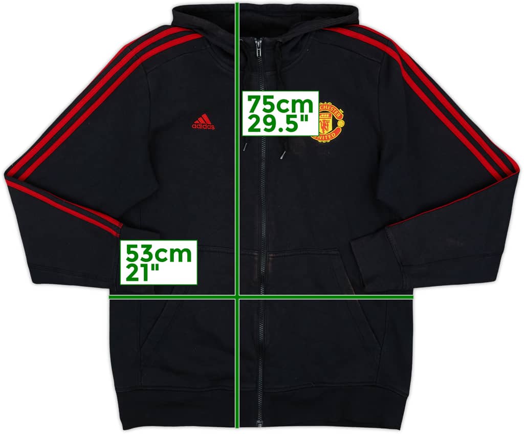 2015-16 Manchester United adidas Hooded Track Jacket - 5/10 - (L)