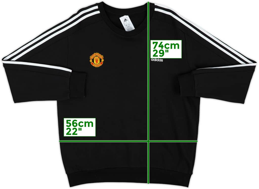 2017-18 Manchester United adidas Sweat Top - 8/10 - (L)