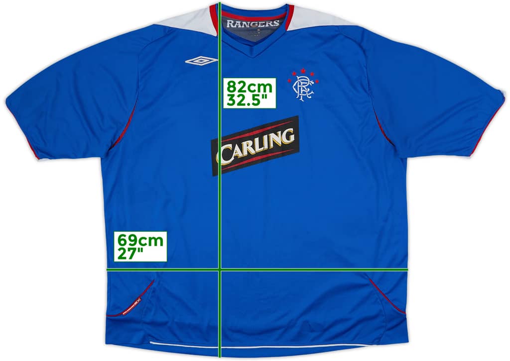 2006-07 Rangers Home Shirt - 5/10 - (4XL)