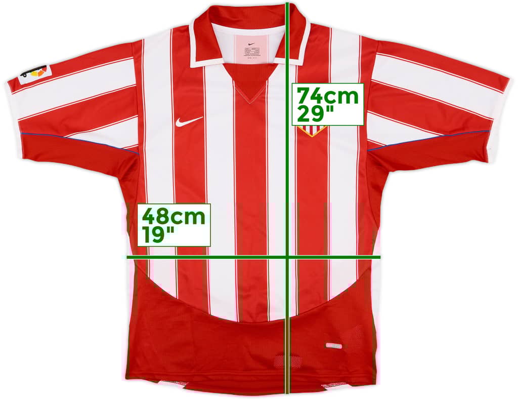 2003-04 Atletico Madrid Home Shirt - 10/10 - (S)