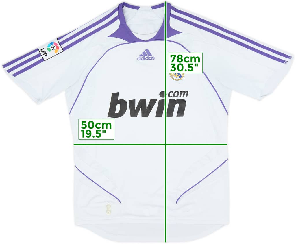 2007-08 Real Madrid Home Shirt - 7/10 - (M)