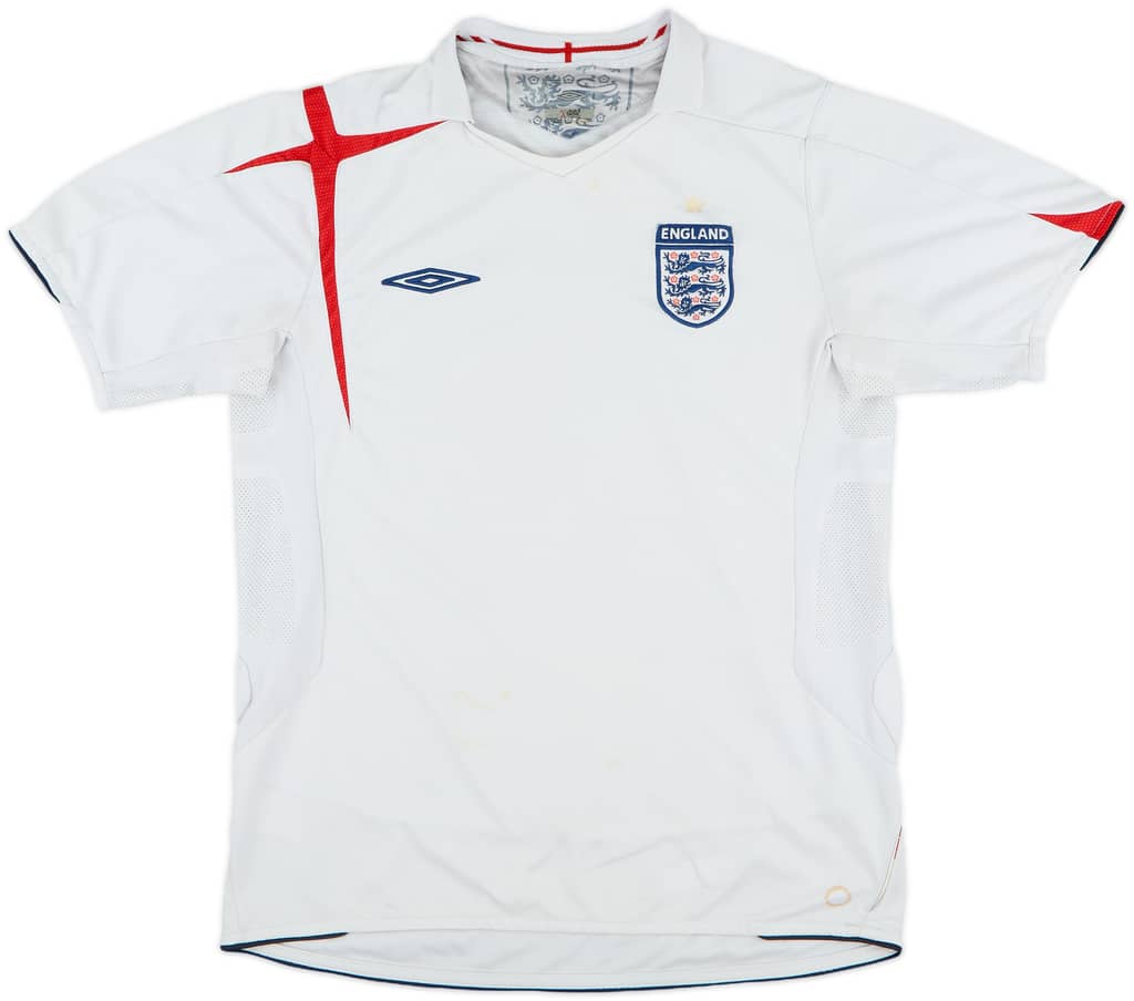 2005-07 England Home Shirt - 5/10 - (M)