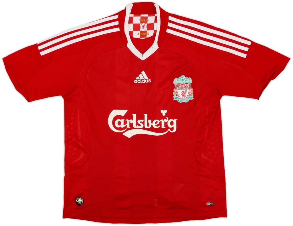 2008-10 Liverpool Home Shirt - 5/10 - (L.Boys)