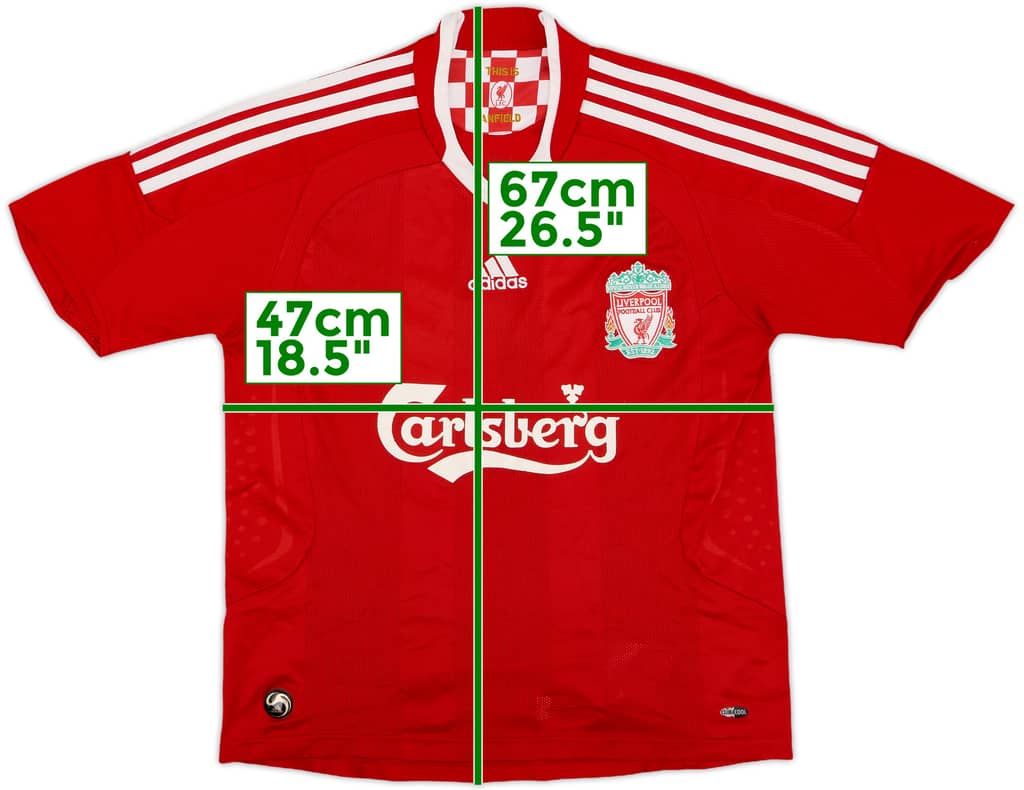 2008-10 Liverpool Home Shirt - 5/10 - (L.Boys)