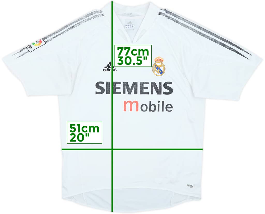 2004-05 Real Madrid Home Shirt - 5/10 - (M)