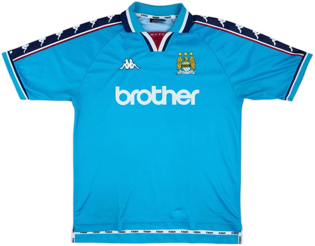 1997-99 Manchester City Home Shirt - 8/10 - (XL)