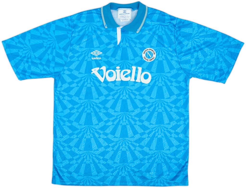 1991-93 Napoli Home Shirt - 9/10 - (XL)