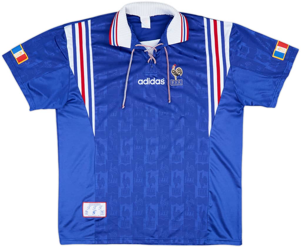 1996-98 France Home Shirt - 9/10 - (XL)